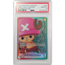 One Piece Tony Chopper Leader Alternate Art OP08-001 PSA 10 Graded Slab Card