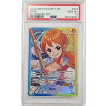 One Piece Nami Leader Alternate Art OP11-041 PSA 10 Graded Slab Card