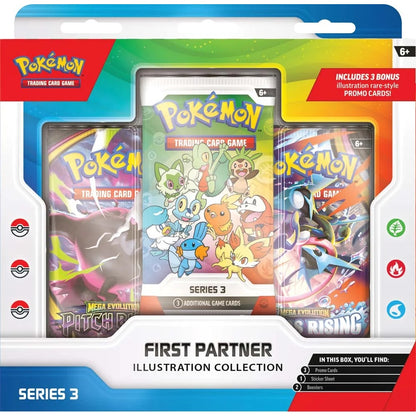 Pokemon TCG First Partner Illustration Collection Box Series 3 Booster Packs