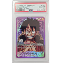One Piece Monkey.D.Luffy Leader Alternate Art OP05-060 PSA 10 Graded Slab Card