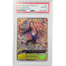 One Piece Hancock Alternate Art PRB02-017 PSA 10 Graded Slab Card