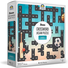 Bonza Crossword Jigsaw Puzzle CDU of 6 Assorted - Sport!, Australian Cities & Musical Instruments 100 Pieces