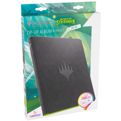 Gamegenic Magic The Gathering - Secrets of Strixhaven Prime Zip-Up Album 18-Pocket - Black/Green