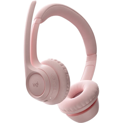 Logitech Zone 300 Wireless Bluetooth Microphone Office Headset Rose Pink