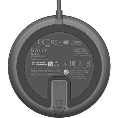 Logitech Rally Mic Pod RightSound™ Additional Microphone Graphite