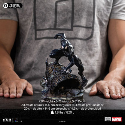 Iron Studios Spider Man Spider Man (Black Suit) 1:10 Scale Statue