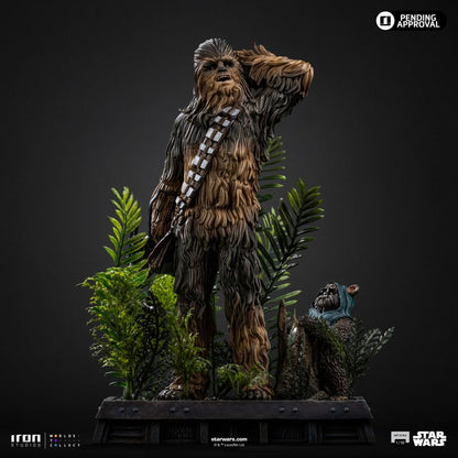 Iron Studios Star Wars Chewbacca & Tokkat 1:10 Scale Statue