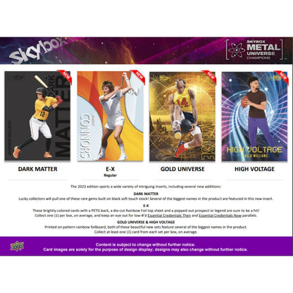 Upper Deck Skybox 2023 Metal Universe Champions Trading Cards (Display of 15)