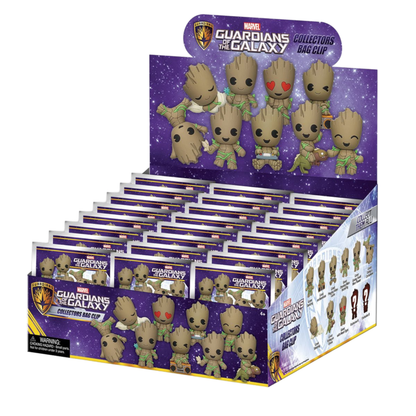 Monogram International Inc. Guardians of the Galaxy Groot 3D PVC Bag Clips Blind Bag [Display of 24]