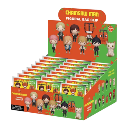Monogram International Inc. Chainsaw Man 3D PVC Bag Clips Blind Bag 24ct CDU (Series 1)