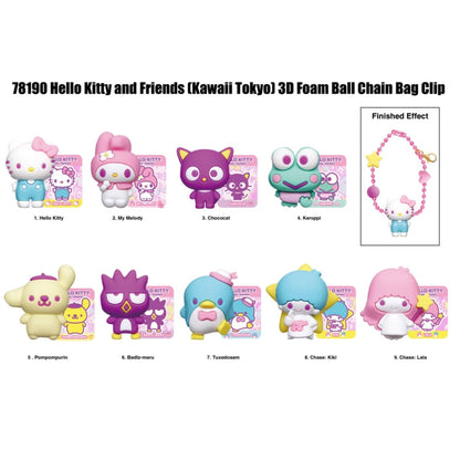 Monogram International Inc. Hello Kitty Figural Bag Clips Kawaii Tokyo Series (Display of 24)