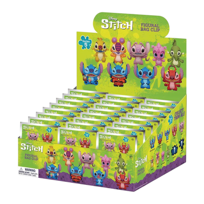 Monogram International Inc. Lilo & Stitch 3D PVC Bag Clips Blind Bag (Display of 24)