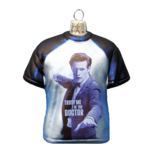 Kurt S. Adler Doctor Who T Shirt Shape 3.5" Glass Xmas Ornament