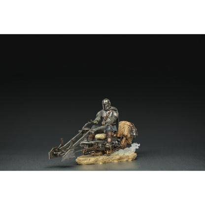 Iron Studios Star Wars: The Mandalorian Mandalorian on Speederbike Deluxe 1:10 Scale Statue
