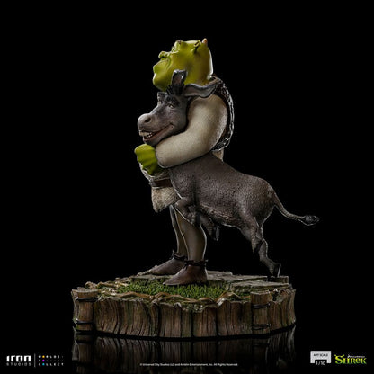 Iron Studios Shrek Shrek, Donkey & Gingerbread Man Deluxe 1:10 Scale Statue