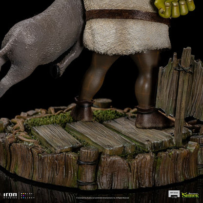 Iron Studios Shrek Shrek, Donkey & Gingerbread Man Deluxe 1:10 Scale Statue