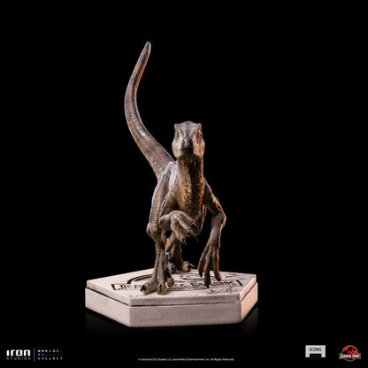 Iron Studios Jurassic Park Velociraptor B Icons Statue