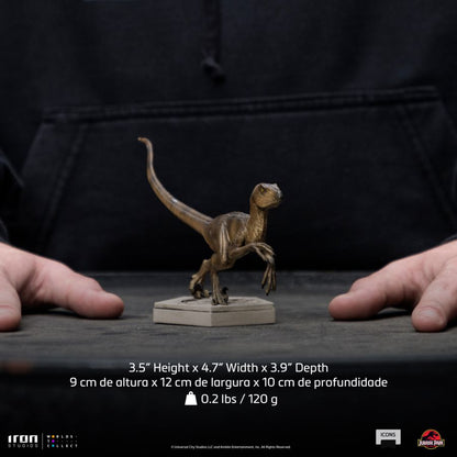 Iron Studios Jurassic Park Velociraptor B Icons Statue