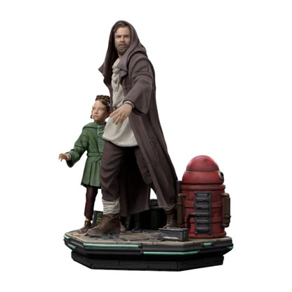 Iron Studios Star Wars Obi Wan & Young Leia DLX 1:10 Statue