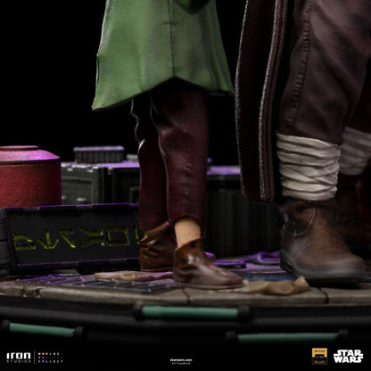 Iron Studios Star Wars Obi Wan & Young Leia DLX 1:10 Statue