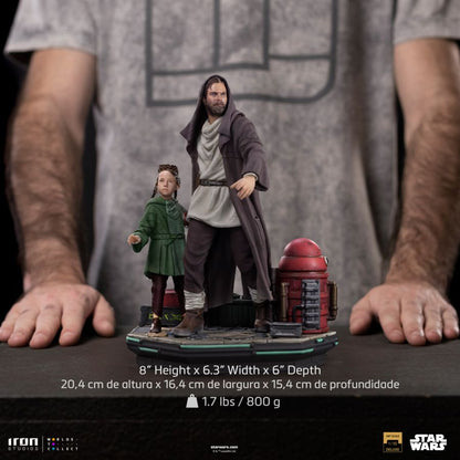 Iron Studios Star Wars Obi Wan & Young Leia DLX 1:10 Statue