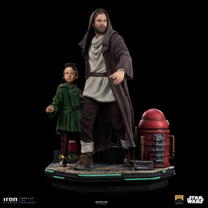 Iron Studios Star Wars Obi Wan & Young Leia DLX 1:10 Statue