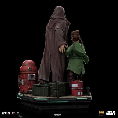 Iron Studios Star Wars Obi Wan & Young Leia DLX 1:10 Statue