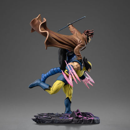 Iron Studios X Men '97 Gambit & Wolverine Deluxe 1:10 Scale Statue