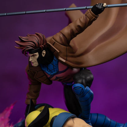 Iron Studios X Men '97 Gambit & Wolverine Deluxe 1:10 Scale Statue