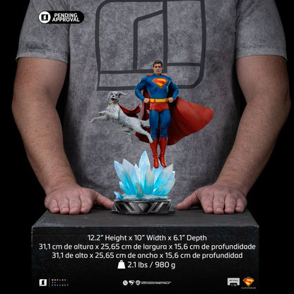 Iron Studios Superman (2025) Superman & Krypto 1:10 Scale Statue