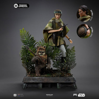 Iron Studios Star Wars Leia and Wicket 1:10 Scale Statue
