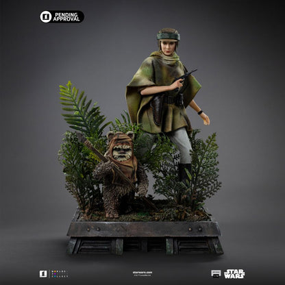 Iron Studios Star Wars Leia and Wicket 1:10 Scale Statue
