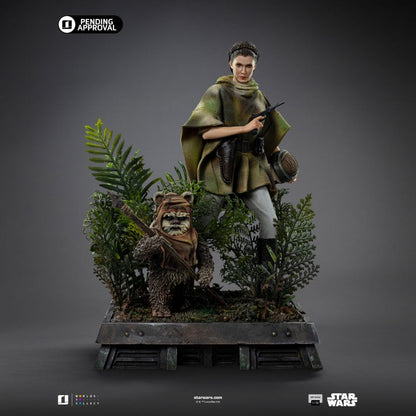 Iron Studios Star Wars Leia and Wicket 1:10 Scale Statue