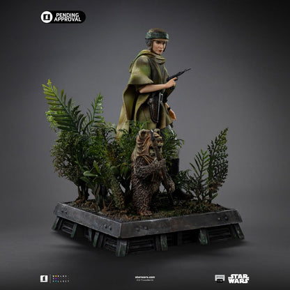 Iron Studios Star Wars Leia and Wicket 1:10 Scale Statue
