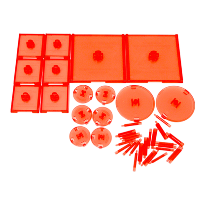 WizKids Games Dungeons & Dragons Attack Wing Base & Pegs Set Red