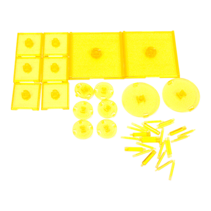 WizKids Games Dungeons & Dragons Attack Wing Base & Pegs Set Yellow