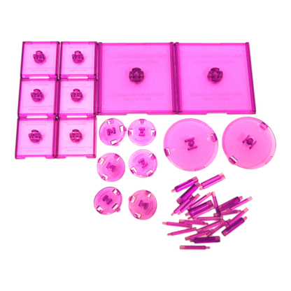 WizKids Games Dungeons & Dragons Attack Wing Base & Pegs Set Purple