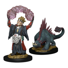 WizKids Games Wardlings Boy Warlock & Lizard Pre Painted Minis