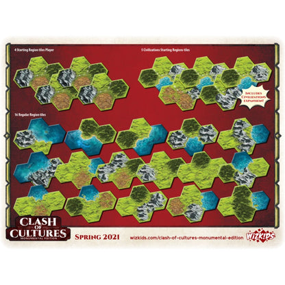 WizKids Games Clash of Cultures Monumental Edition Board Game
