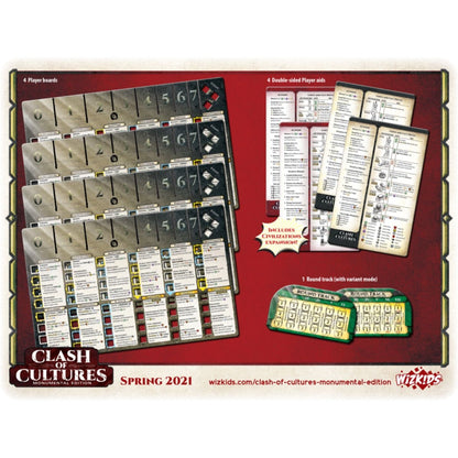 WizKids Games Clash of Cultures Monumental Edition Board Game