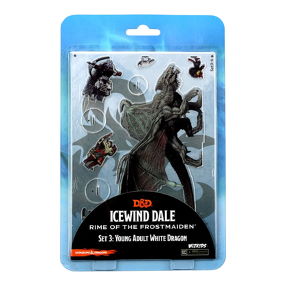 WizKids Games Dungeons & Dragons Icons of the Realms Icewind Dale 2D Young Adult White Dragon