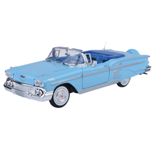 Motormax Timeless Legends 1958 Chevy Impala [Blue] 1:24 Scale Diecast Vehicle