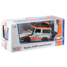 Motormax Gulf Collection Off Road Toyota Fj40 With Gulf Livery 1:24 Scale Diecast Vehicle