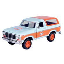 Motormax Gulf Collection 1978 Ford Bronco With Gulf Livery 1:24 Scale Diecast Vehicle