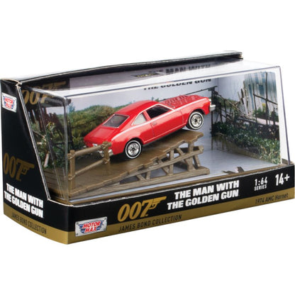 Motormax James Bond Collection The Man With The Golden Gun (1974 Amc Hornet) 3" Diorama Set