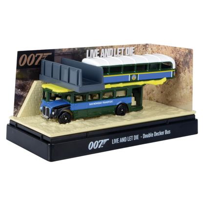 Motormax James Bond Collection Live And Let Die (Double Decker Bus ) 3" Diorama Set