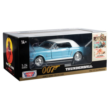 Motormax James Bond Collection 1964 1/2 Ford Mustang (Hard Top) 1:24 Scale Diecast Vehicle