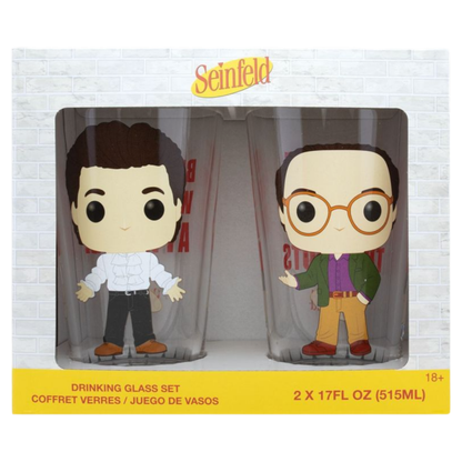 Funko Pop Seinfeld Jerry & George Pop! Glass Set 2 pack