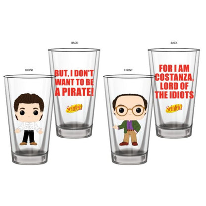 Funko Pop Seinfeld Jerry & George Pop! Glass Set 2 pack