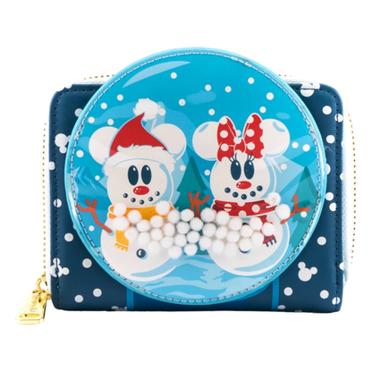 Loungefly Disney Mickey Mouse Snowman Snow Globe Purse